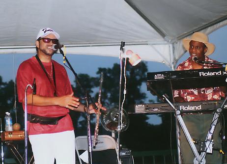 Preston and Weston on stage.